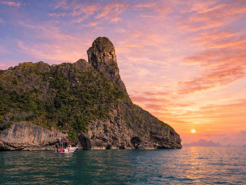 Krabi Sunset 7 Islands Cruise with Beach BBQ Dinner (Join Tour)